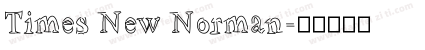 Times New Norman字体转换